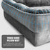 Spotted Play Orthopedic Dog Bed with Sides - Dog Sofa Beds for Large Dogs, Supportive Foam Pet Couch Bed with Washable