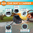 2 8 lbs. K&H Pet Products Center Console Dog Car Seat for Small Dogs & Cats, Secure Armrest Booster Pet Carrier