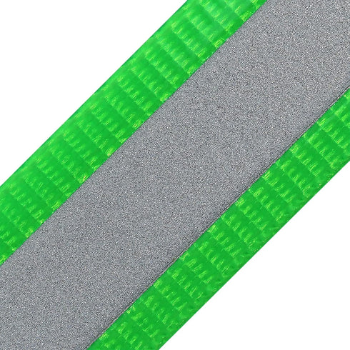 Strapworks WSR-BIO-GLD-001-05Y-RHG BioThane Gold Series Reflective Webbing, Hot Green, 1" x 5 yd