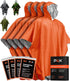 PREPARED4X Emergency Poncho and Mylar Blanket Liner, Waterproof Wind-Resistant Outdoor Rain Poncho