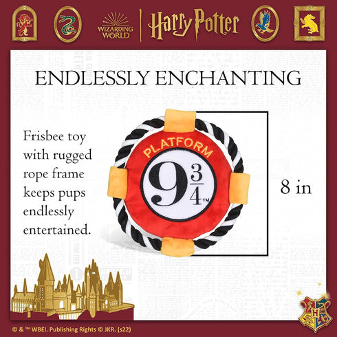 Harry Potter 9 3/4 Platform Frisbee Pet Toy, Themed Design Frisbee for Dogs