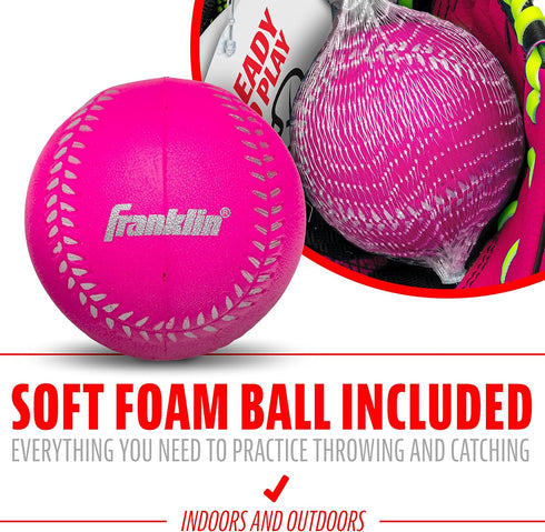 Franklin Sports Teeball Glove, Left and Right Handed Youth Fielding Glove, 9.0 Inch