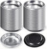 Skywin Disposable Pet Food Bowls for Cats, 100 PCS Lightweight Mini Plates, Easy to Carry and Store (Grey).