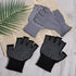 Xthrotsenk 2 Pairs Fingerless Gloves Men Anti-Slip Gym Glove for Women Exercise Sports Glove Half Training Cycling