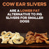 Cow Ears for Dogs, Thick Cut, Grass-Fed Angus Beef, All-Natural No-Rawhide Treat Alternative