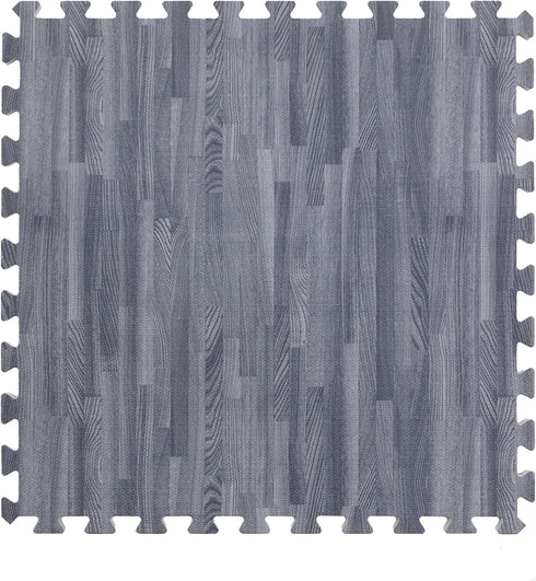IncStores Premium Soft Wood Print Foam Flooring Tiles | Interlocking Foam Tiles