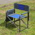 FUCIHOMA 400lb (1-Piece Oversized Padded Folding Chair with Side Table - Capacity Portable Directors Chair for Camping