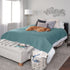 Furhaven Waterproof & Non-Slip Mattress Cover Protector for Dogs & Cats, Washable Quilted Twill Blanket - Nile Blue,