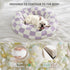 Lesure Donut Small Dog Bed, Round Cat Beds for Indoor Cats, 30 Inch, Purple, Calming Plush with Anti-Slip Bottom