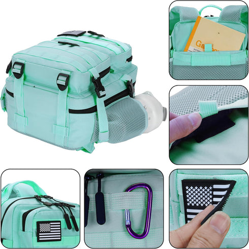 HongXingHai 9L Backpack Backpack Mini Tactical for Men and Women, Tactical Small for Hiking, Small Tactical Bag