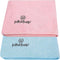 Dog Towel, Super Absorbent Quick Drying Microfiber Pet Towel for Dogs, Cats (40 x 24 Inches, Pink and Blue)