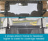 High Road Back Seat Barrier for Dogs - Car Divider for Dogs for Behind Front Seat - Padded Steel Frame with Heavy Duty
