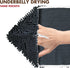 My Doggy Place Super Absorbent Microfiber Dog Towel - Quick Dry Shammy Towel with Hand Pockets, Charcoal