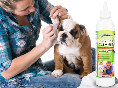 Dog Ear Cleanser with Natural Aloe Vera for Cleaning (8oz/240ml)