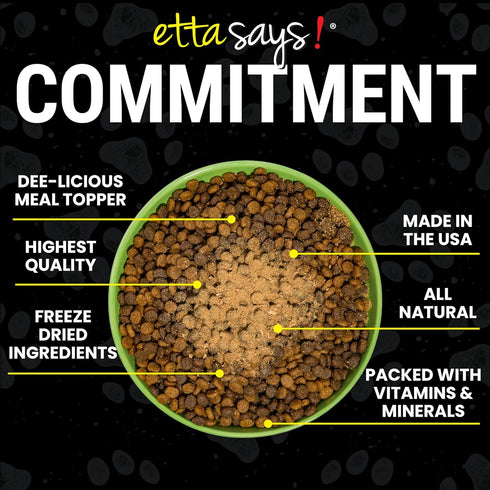 etta says! Liver Sprinkles for Dogs - High Protein Food Topper - 100% Natural Made in USA (Pack of 3)