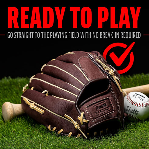 Franklin Sports Baseball Gloves - RTP Pro Fielding Glove, Infield, Outfield