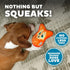 Outward Hound Durablez Tough Plush Squeaky Dog Toy, Fox, Orange, XS