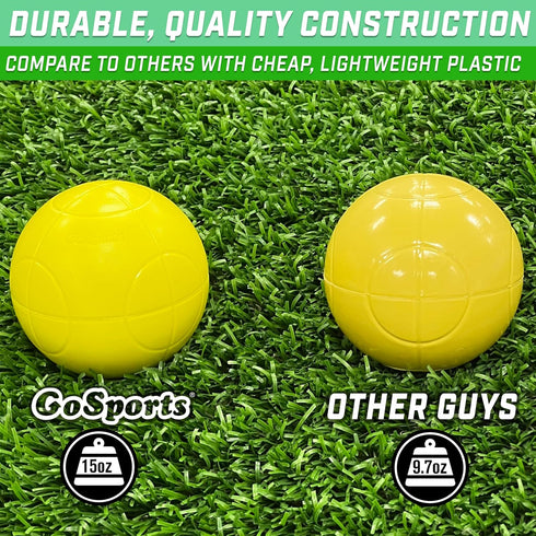 90 mm Sets GoSports Bocce Ball - Outdoor Lawn Game - Composite or Resin