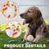 Indestructible Dog Toy Ball for Aggressive Chewers, Durable High Elasticity Interactive Ball for Training (2.5in, 2pcs)