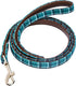 Puppy Leash for Small Dogs - StrawberryEC Cute Leather Peacock Green Plaid Leashes (Leash-Peacock Green)