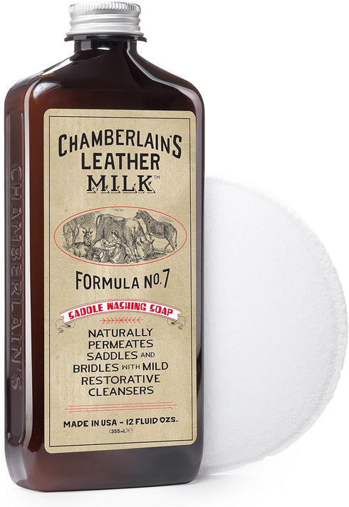 7 Leather Milk Saddle Washing Soap - No. - All-Natural, Non-Toxic Saddle Soap Deep Cleaner for Western & English