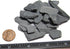 Natural Slate Stone -1/2 to 1 inch. Perfect size for Miniature or Fairy Gardens, Aquariums, Reptiles, Terrariums, Model Railroads, Dioramas & Wargaming (1lb Grey)