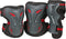 Roller Derby BONEShieldz Tarmac 360 Tri Pack Protective Pads, Medium, BLACK