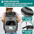 PetAmi Dog Backpack Carrier, Heather Gray, Airline Approved for Small & Large Cats, Ventilated Soft Sided