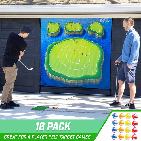 16 Pack GoSports Chip N' Stick Replacement Sticky Golf Balls with Tote Bag