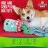 Pet Craft Supply Hide and Seek Plush Dog Toys, Crinkle Squeaky Interactive Puzzle Chew Toy Bundle Pack - Pickles