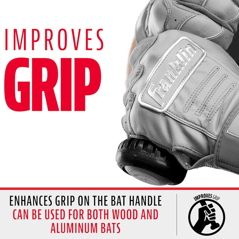 Franklin Sports Baseball Bat Grip Knob - Gator Grip Nub for Improved Grip and Sting Reduction