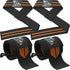 Wrist Wraps + Lifting Straps Bundle, 2 Pairs for Weightlifting and Gym