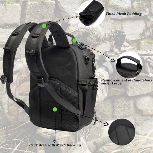 Backpack Daypack Pack NICGID Tactical Military Molle Army Assault Bug Out Bag Travel Fishing Hiking Trekking Rucksack