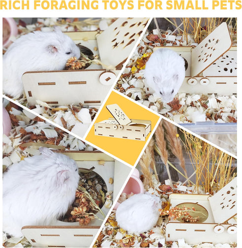 Hamsters,Chinchillas,Rats Big+Spring+Sales,Hamsters Foraging Toys, Small Animals Hide Treats Foraging Puzzle