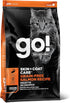 GO! SOLUTIONS Skin + Coat Care - Grain Free Dry Cat Food, 3 lb - Salmon Recipe, Cat Food for All Life Stages