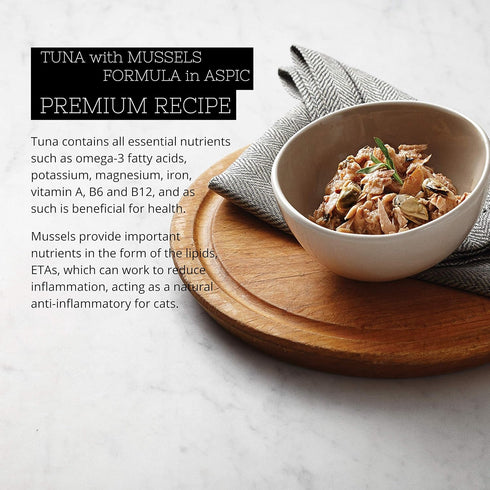 Fussie Cat Premium Tuna with Mussels in Aspic Grain-Free Wet Cat Food, 2.82 oz (Case of 24)