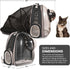 LaLuz2021 Cat Backpack Bubble Dog Carrier, Expandable Tent Double Bubble Capsule with Plush Mat & Leash Clip