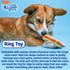 Hartz Chew ‘n Clean Chew Toy and Treat in One, Chicken Flavored Ring Dog Toy, Medium