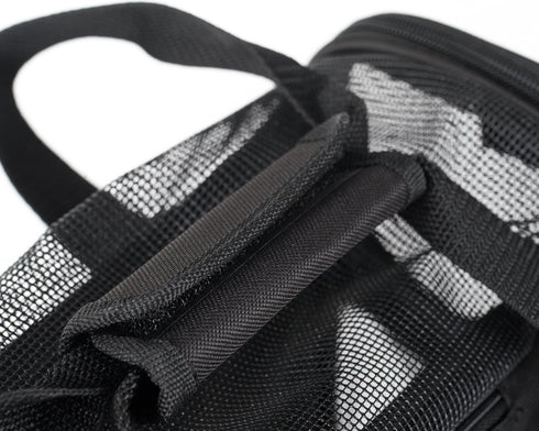 Soft-Sided Pet Carrier for Cats and Small Dogs - Black Medium Size, Washable 600D Oxford Cloth, Airline Approved Travel