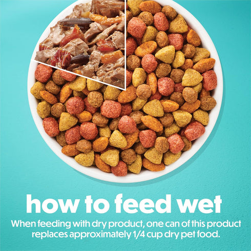 (8 Packs 3) 3 oz. Purina Beneful Small Breed Wet Dog Food With Gravy, IncrediBites with Real Beef - of Cans