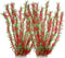Large Aquarium Plastic Plants, Tall Aquarium Plants for Fish Tanks Decor, 21.26" Height (Red Green, 2pcs)