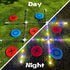 Outdoor Games Giant Tic Tac Toe - Yard Lawn Toss Games with Light, Glow in Dark Backyard Games for Family Fun