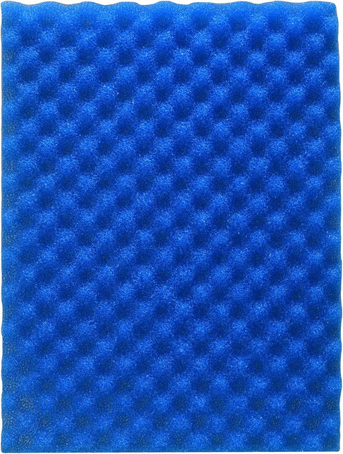4 Pack Aquarium Filter Media Bio Sponge Pad, 16 x 12 x 1 inch, Fish Pond Foam Filter (Blue 20ppi)