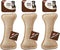Ethical Pet Dura Fused Leather Bone Dog Toy - 7-Inch Durable Toy (3 Bones).