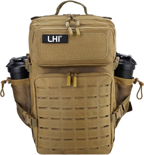 LHI Tactical Military Backpack, 45L Large Molle Army Assault Pack, 3 Day Travel Backpack for Men and Women