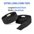 LSSH Cork Bike Handlebar Tape, Cycling Handle Wraps, EVA Road Bike Handlebar Tape – 2 Rolls (Black)