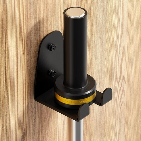 Olympic Barbell Hanger,Garage Gym Bar Wall Rack,Vertical Barbell Mount Rack,Black Powder Coated,Space Saving Commercial or Home Gym Accessory,Holds Under 33mm Bar Size by JNIHEEP