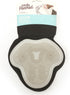 Reversible Silicone Pet Grooming Glove - One Size, Grey for Gentle Massage, Bathing and Hair Removal