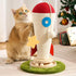 Cat Scratching Post, Rocket Cute Sisal Cat Scratcher with Durable Solid Wood