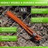 25 Pack Set ACE Supply Orange Marking Whiskers - - Durable Marking - Use As Survey Stakes, Construction Markers